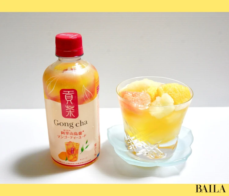 貢茶 (ゴンチャ)「阿里山烏龍マンゴーティーエード」アレンジティー