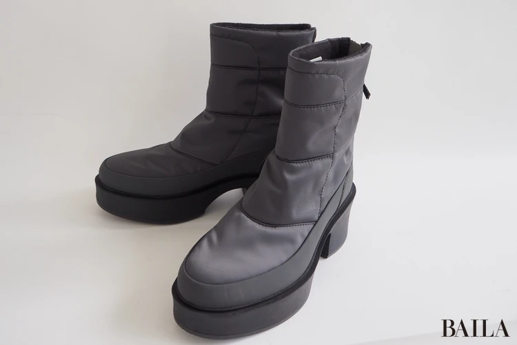 【結論】寒さも天候も頼れる冬の相棒 THE NORTH FACE「カルミア ヌプシ ブーツ ウォータープルーフ」¥26400 アスファルトグレー×TNFブラック サイズ6 24.0cm 162cm