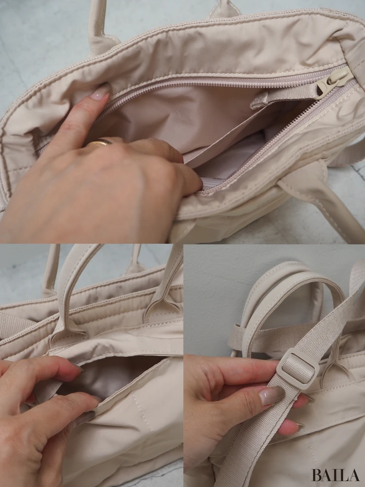 「2WAYユーティリティミニバッグ」(¥1990)ディテール