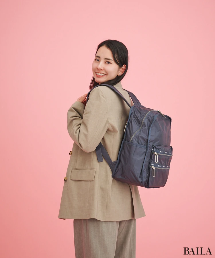 レスポートサック　リュック　着用感