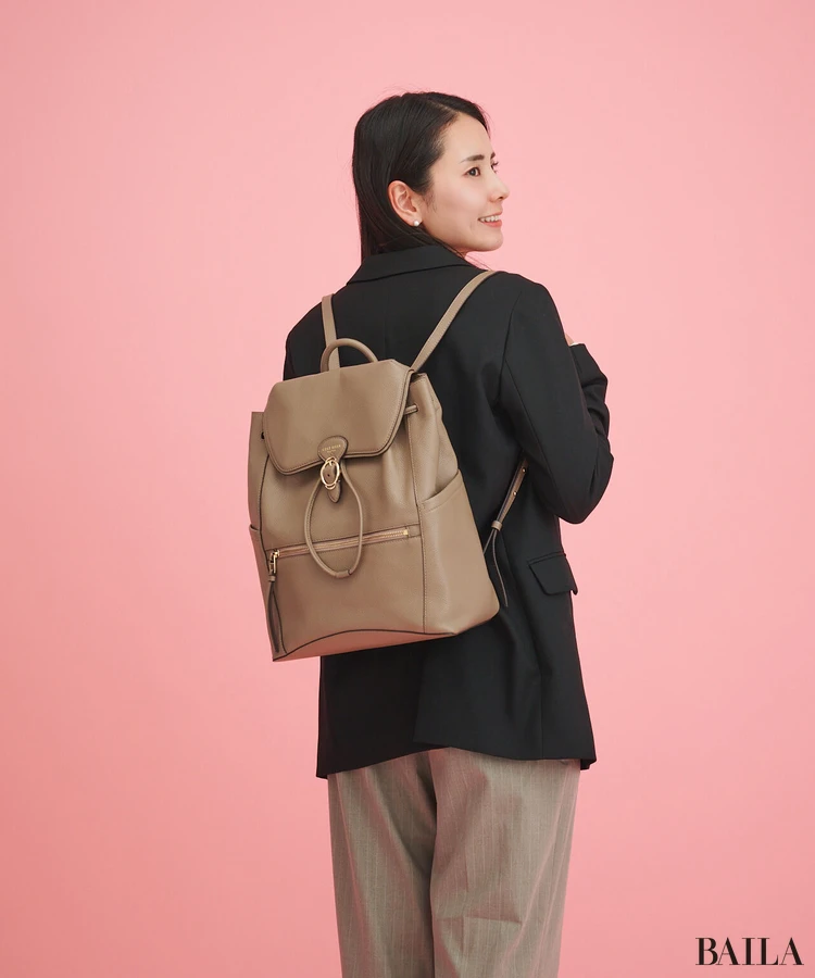 コール ハーン　リュック　着用感