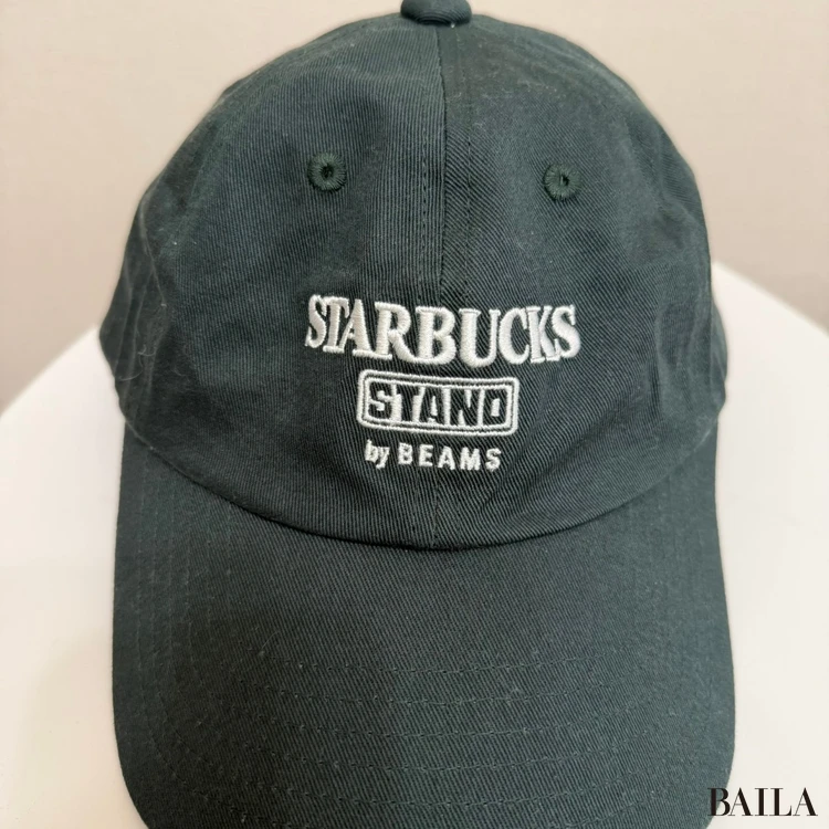 STARBUCKS STAND by BEAMS 6P LOGO キャップ グリーン