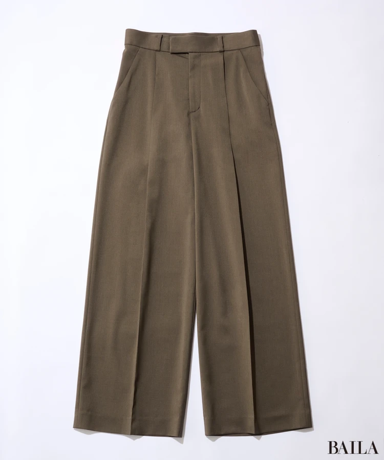 ノーブル　エステルツイルストレッチスラックスパンツ　￥16500