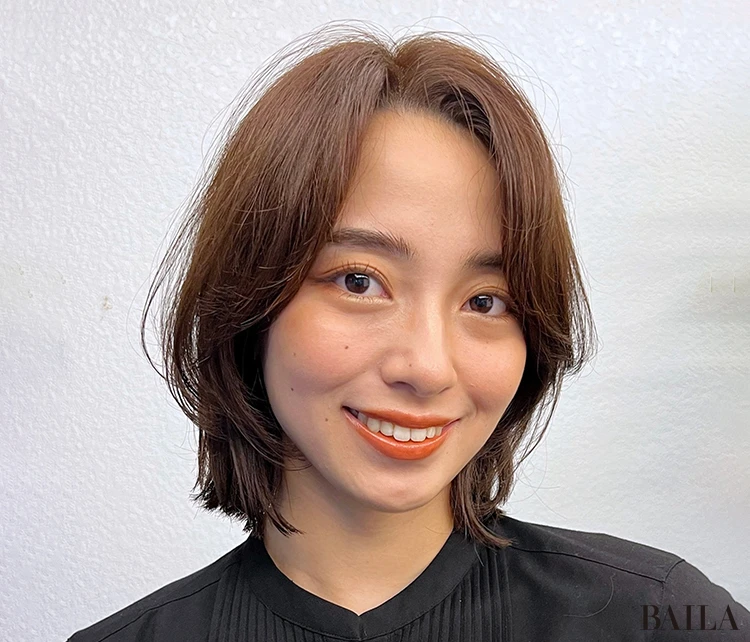 小顔な美シルエットボブ　正面