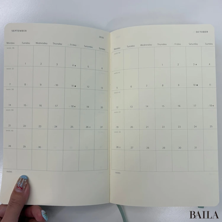 モレスキン　プレシャス＆エシカル・プランナーの中身