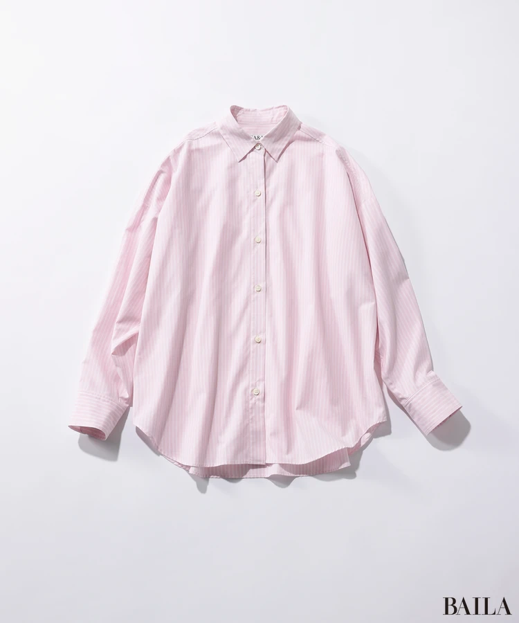 マイカアンドディールのストライプシャツの物写真