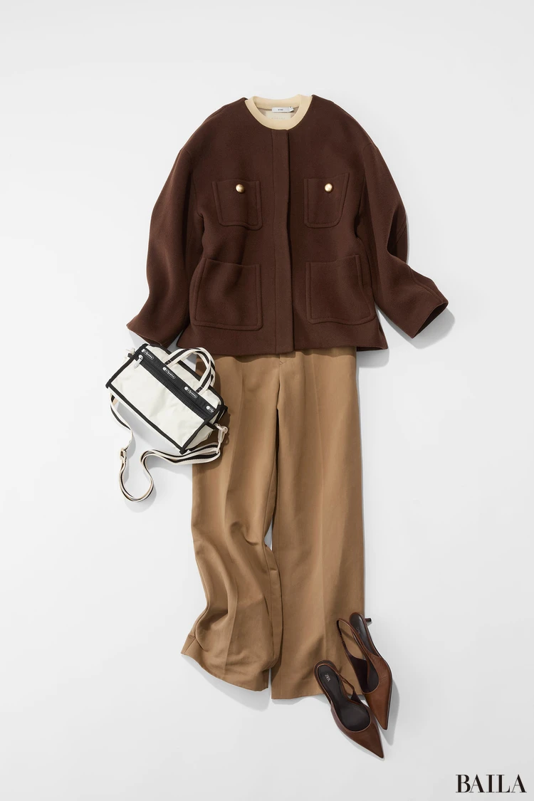 レスポートサック「ミニダッフルクロスボディ」物コーデ