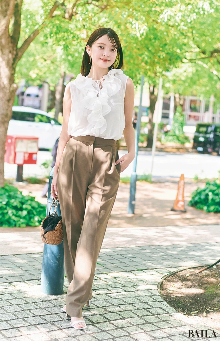 ánuansプレス・Honokaさん 夏のワンツーコーデ