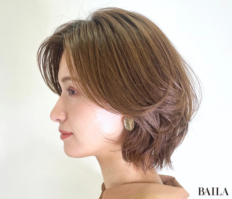 軽やかなリッチボブ　サイド