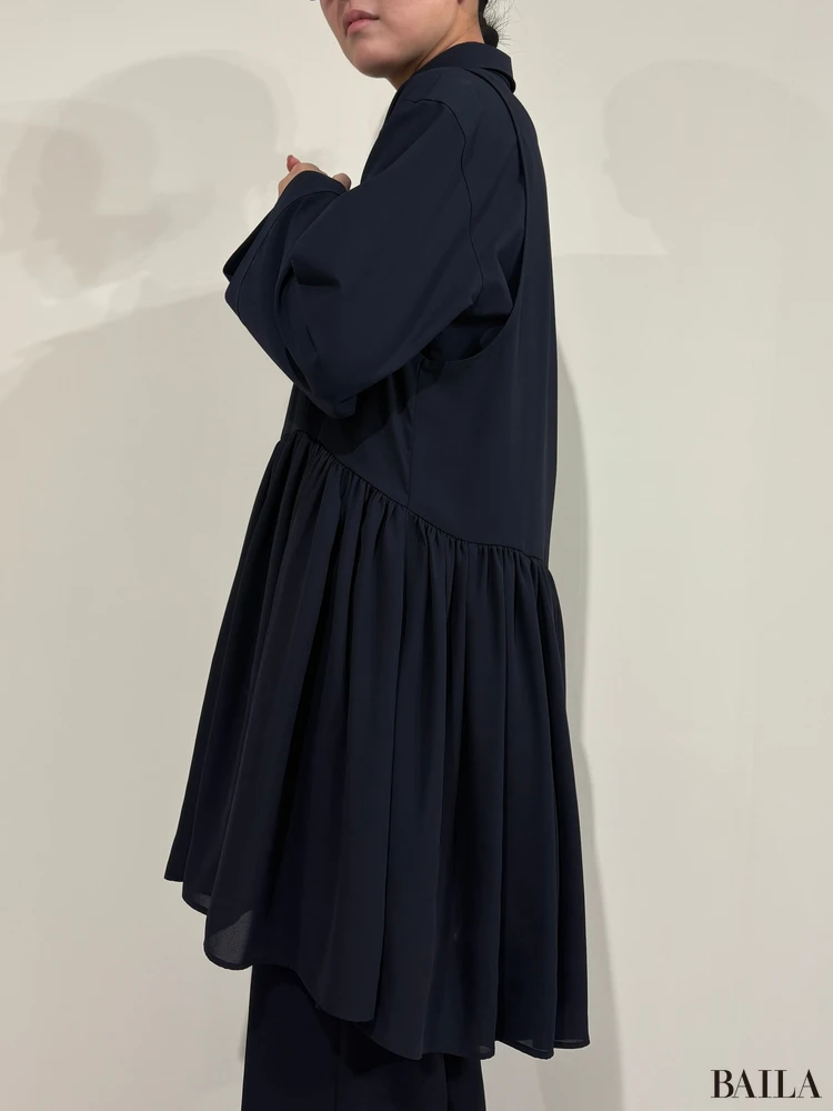 身長162cm GU rokh 2025 aw Mサイズ 「2ピースシャツミニワンピースセット by rokh」