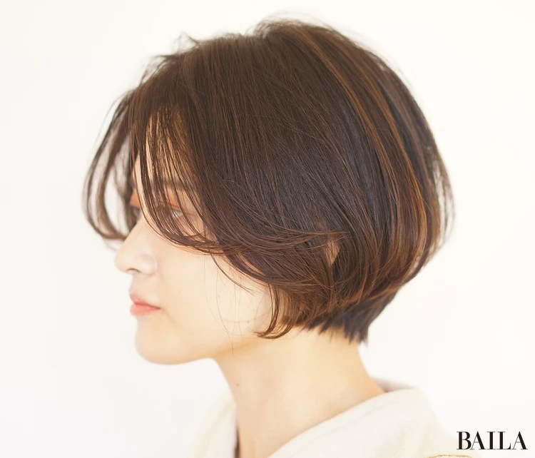 透け感2wayショート　サイド