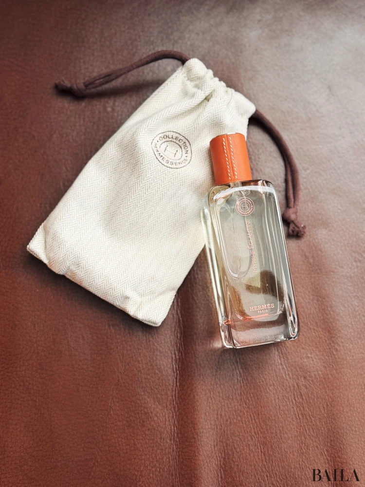 エルメス オードトワレ ミルラ エグランティーヌ　袋とボトル
