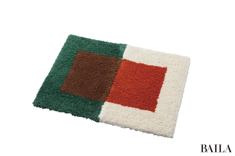 毛足の長いウールでオールシーズン快適　ラグ