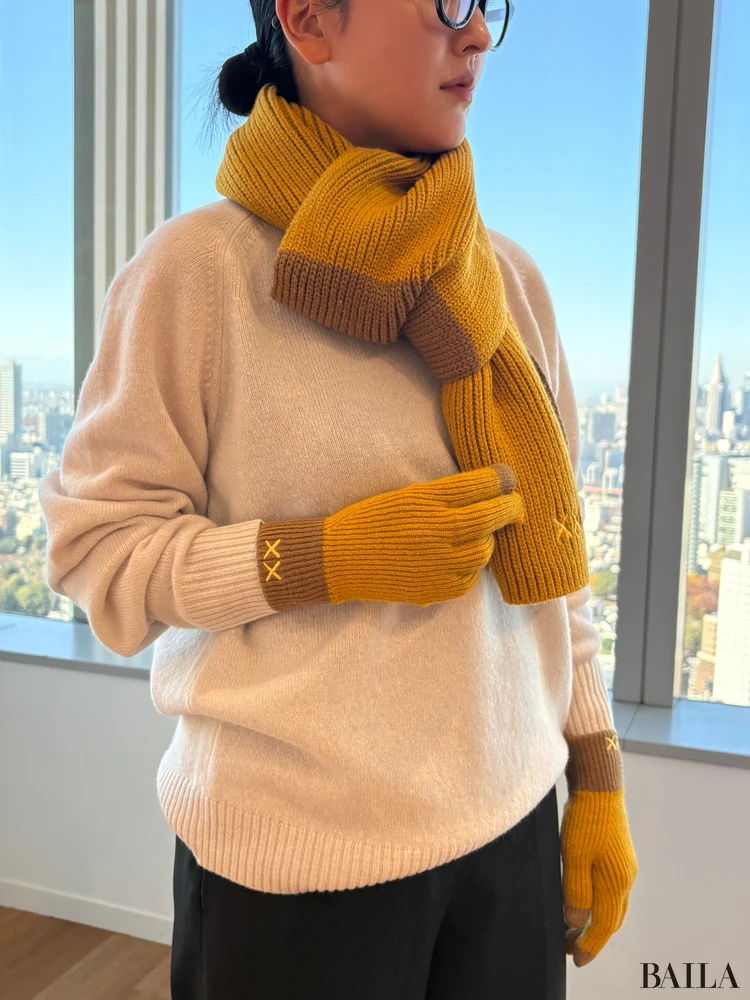 ヒートテックニットマフラー:実用性とデザインのバランス