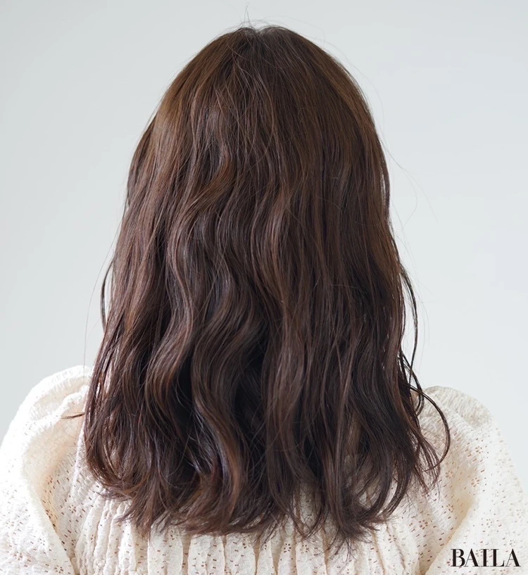 ニュアンスウェーブパーマ　バック