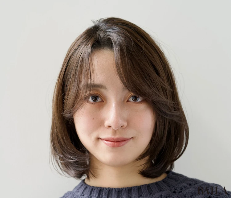 キュートなレイヤーボブ　正面