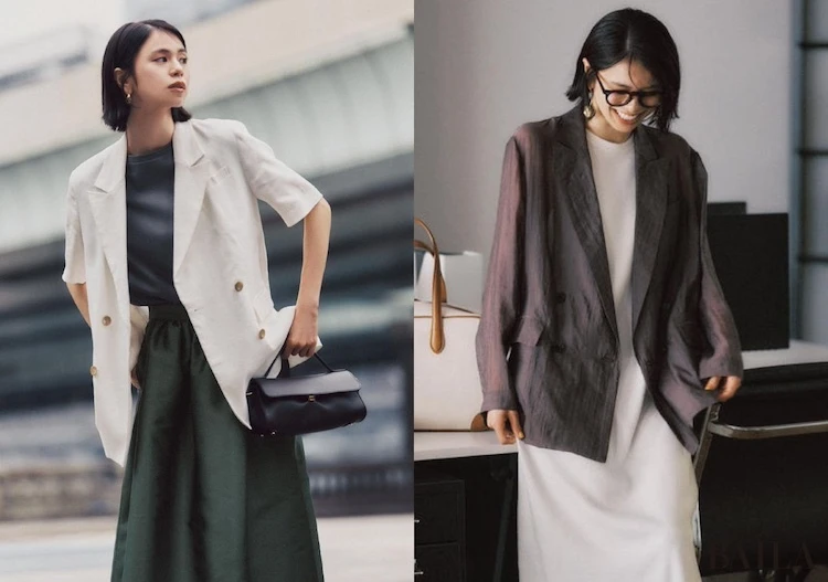 【30代 夏のジャケットコーデ5選】夏のジャケットは涼しげ素材&半袖デザインで上手に取り入れて!