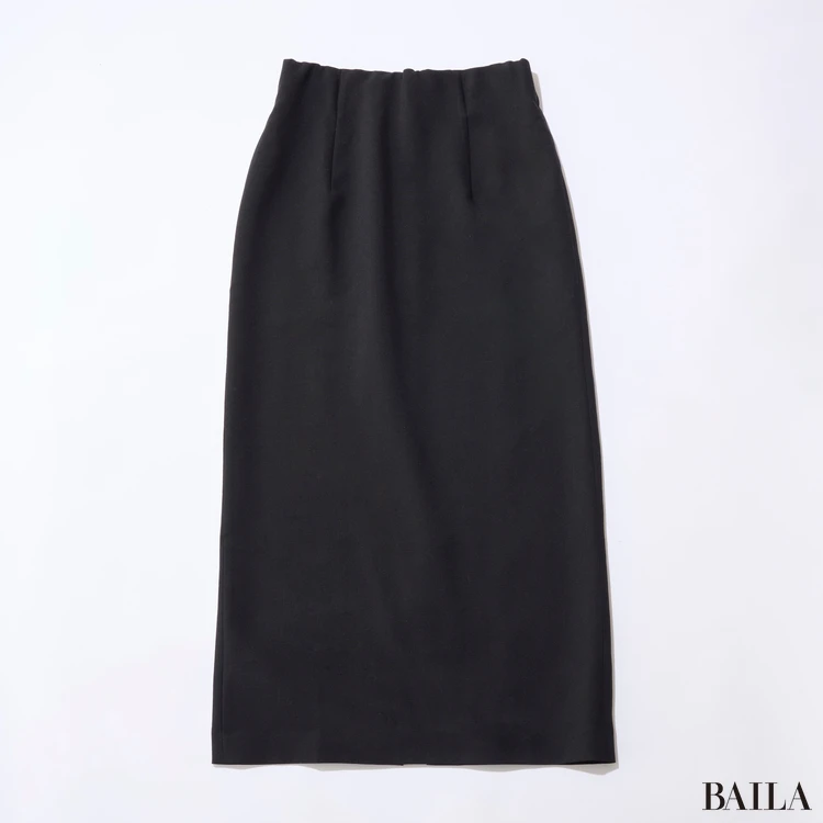 ルージュ・ヴィフ ラクレ　ストレッチダブルクロスタイトスリットスカート　￥12100