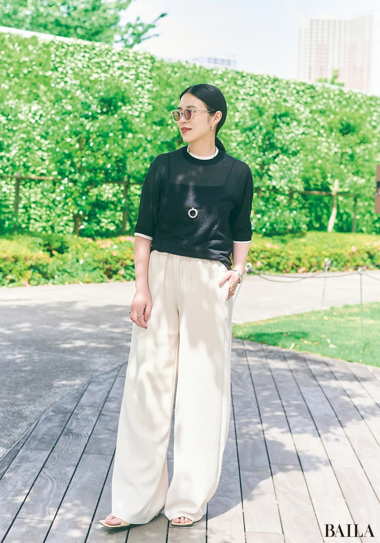 フリーランスPR・佐藤有華さん 夏のワンツーコーデ