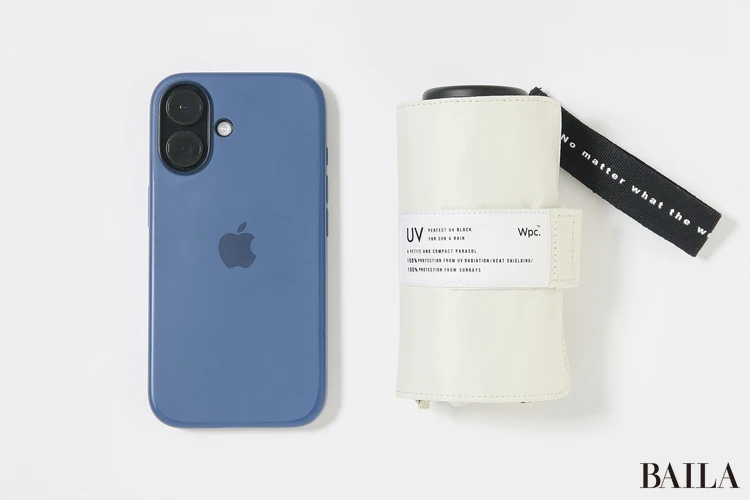 Wpc.の日傘　超コンパクトな設計で、バッグに入れっぱなしにできるサイズ感