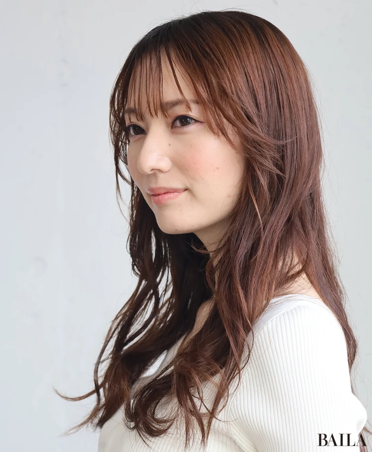 前髪あり×軽やかレイヤー　サイド