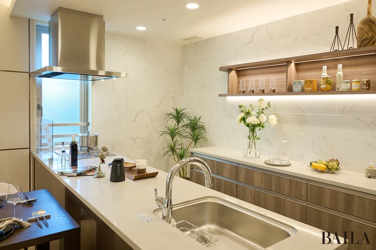 クレストプライムシティ南砂　モデルルーム　キッチン