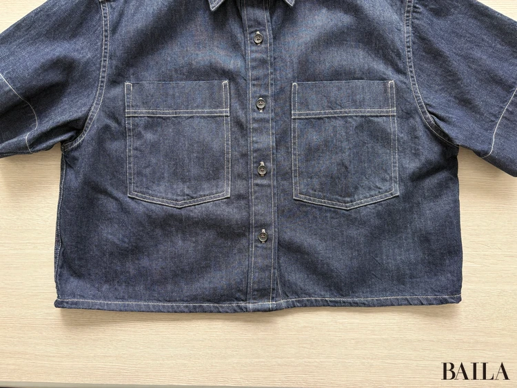 デザイン：ボクシーシルエット×5分袖で抜け感ある今っぽさ