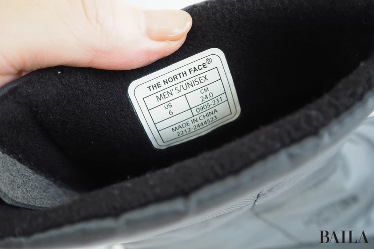 THE NORTH FACE「カルミア ヌプシ ブーツ ウォータープルーフ」¥26400 アスファルトグレー×TNFブラック サイズ6 24.0cm 162cm サイズ感