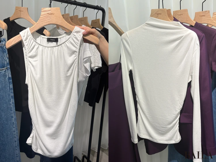 ギャザーの入り方が素敵なトップス