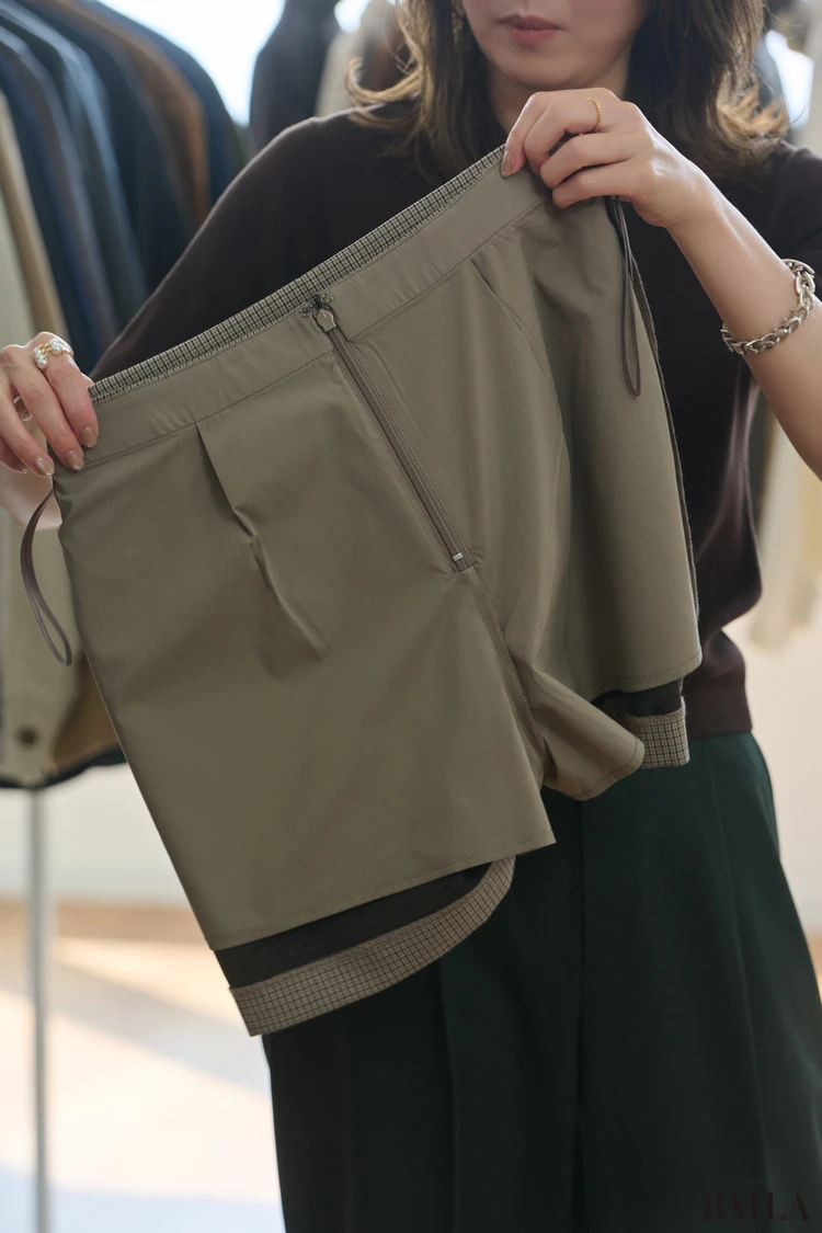 ユニクロ新作スコートの裏側