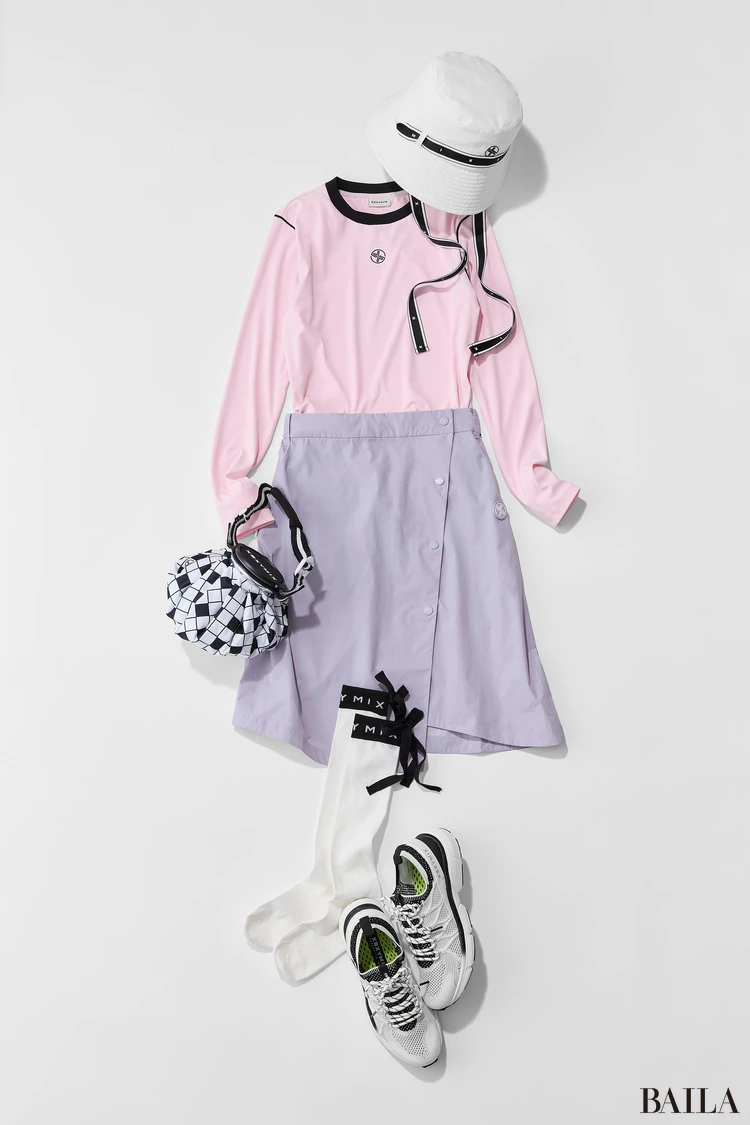 ゼクシィミックス　きれい色のゴルフウエア