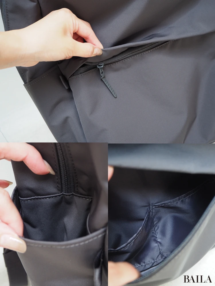 「ファンクショナルバックパック」(¥4990)ディテール