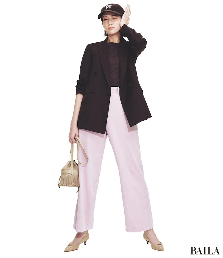 モダンな配色で楽しむワンステップ先のMIXコーデ