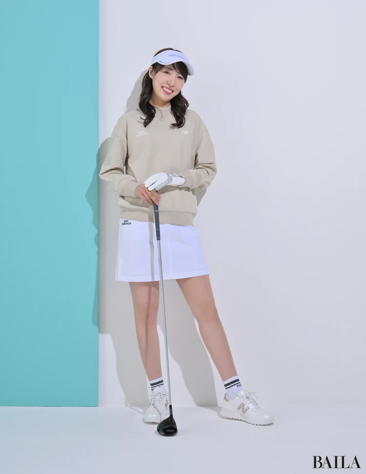 ニューバランス　ゴルフウエア　全身