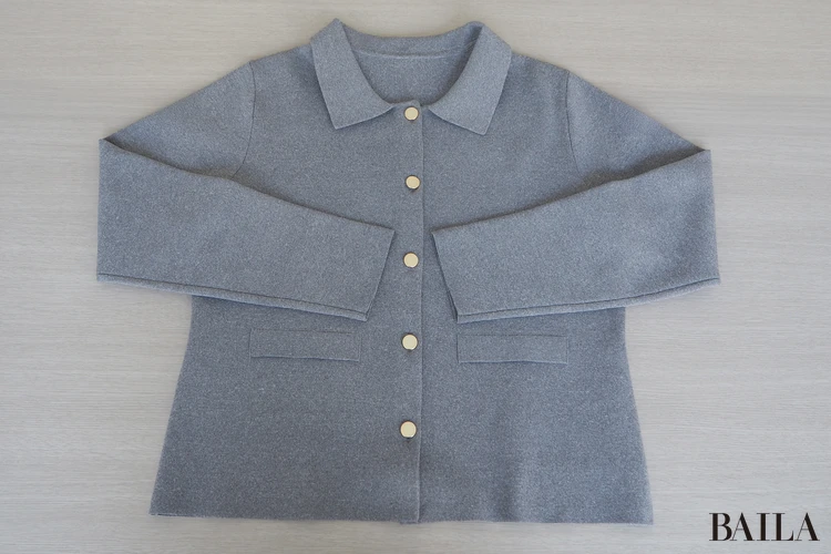 ORIHICA美ラクるニット®COMFY　襟付きニットジャケットの「細部」に注目！