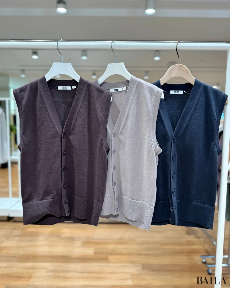 【UNIQLO（ユニクロ）コーデ７選】「オフィスカジュアル」の即戦力アイテム＆コーデ。カーディガン、ニット、パンツ…編集部、読者の試着レビューを参考に。_1