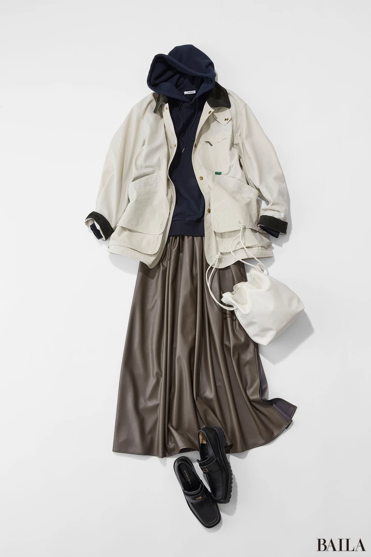 エルエルビーン「ビーンズ・フィールド・コート」ブツコーデ