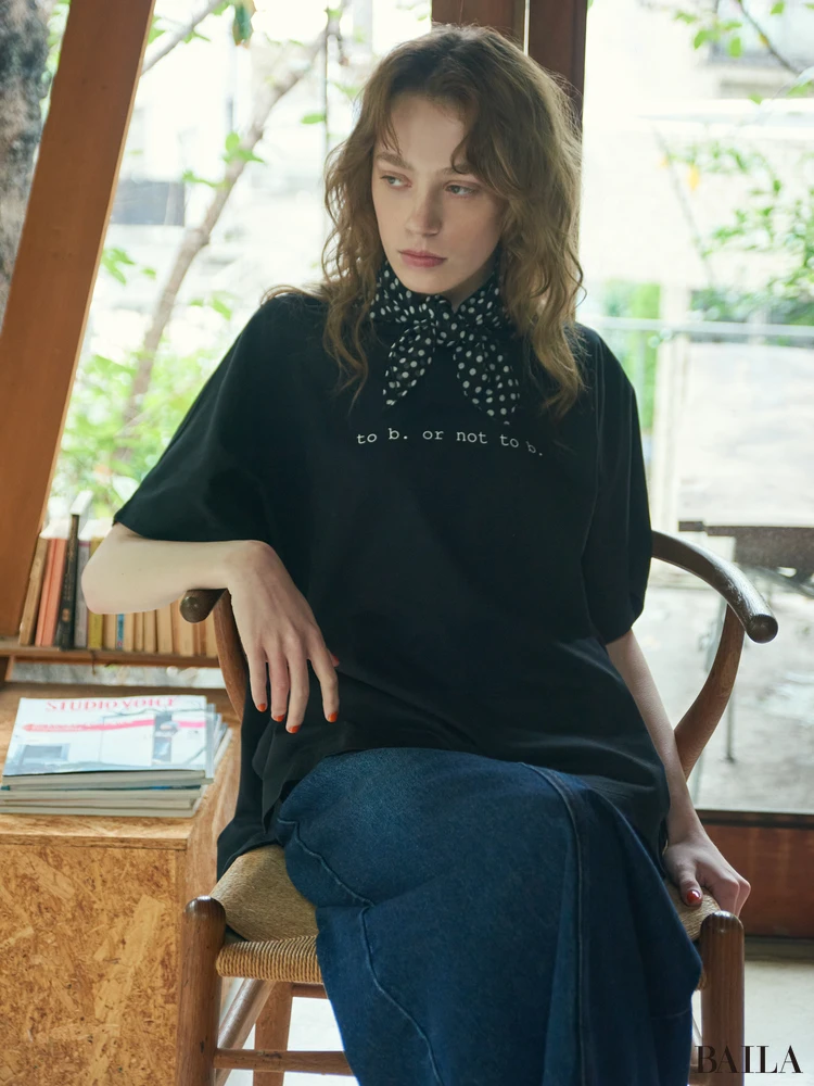 トゥービー バイ アニエスベー×ニードバイヘリテージ　ビッグTシャツ