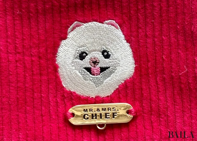 ミスターアンドミセスチーフ　キーポーチ　ポメラニアン アップ