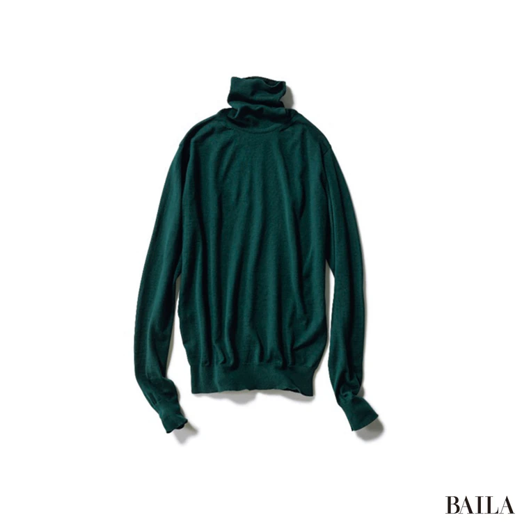 主役としても、引き立て役としても！秋冬必須の「万能タートルニット」で重ね着3コーデ_8