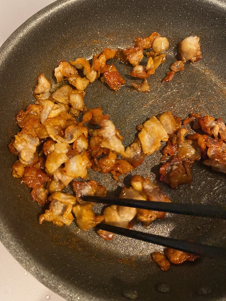 長谷川あかり カリカリ豚バラ肉の混ぜごはん 調理手順