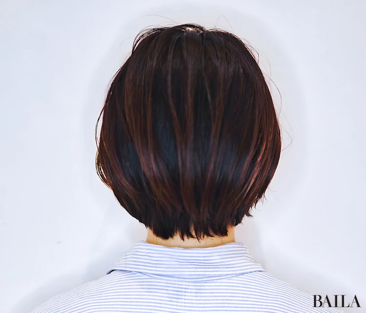 ハンサムショートボブ　バック