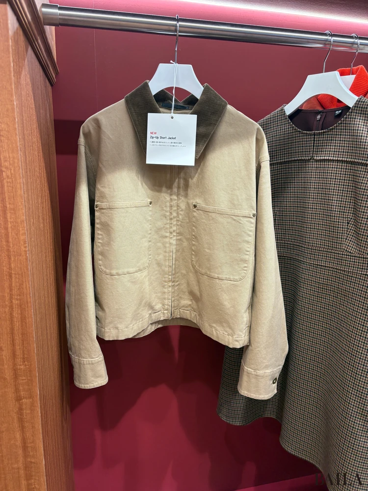 「ジップアップショートジャケット」