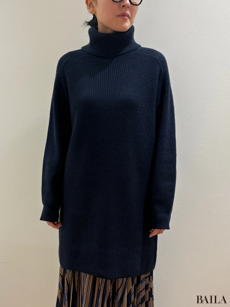 「ニットミニワンピース」