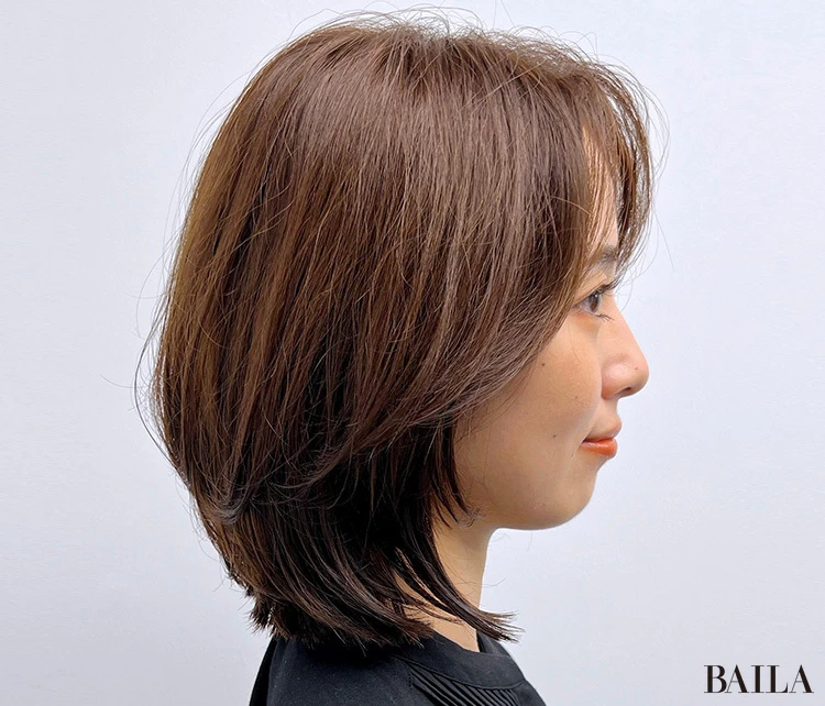 小顔な美シルエットボブ　サイド
