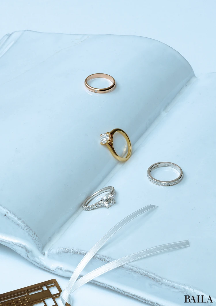 カルティエのウエディングリング