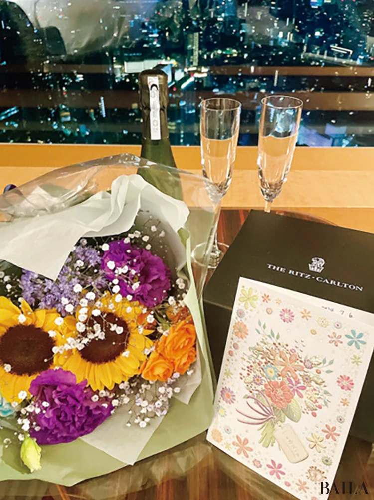 「『泊まってみたいな』とさりげなく伝えていたホテルをサプライズで予約してくれた彼。結婚後も私の誕生日に宿泊するなど大切な場所になりました」(大野みおさん・34歳)