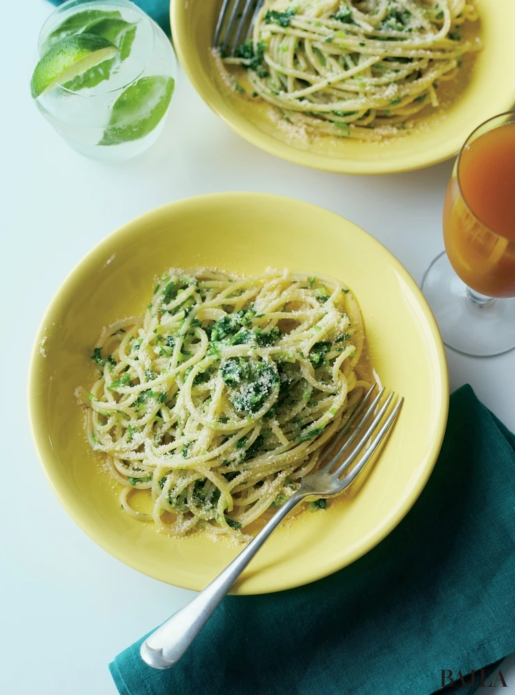 パクチーバターパスタ