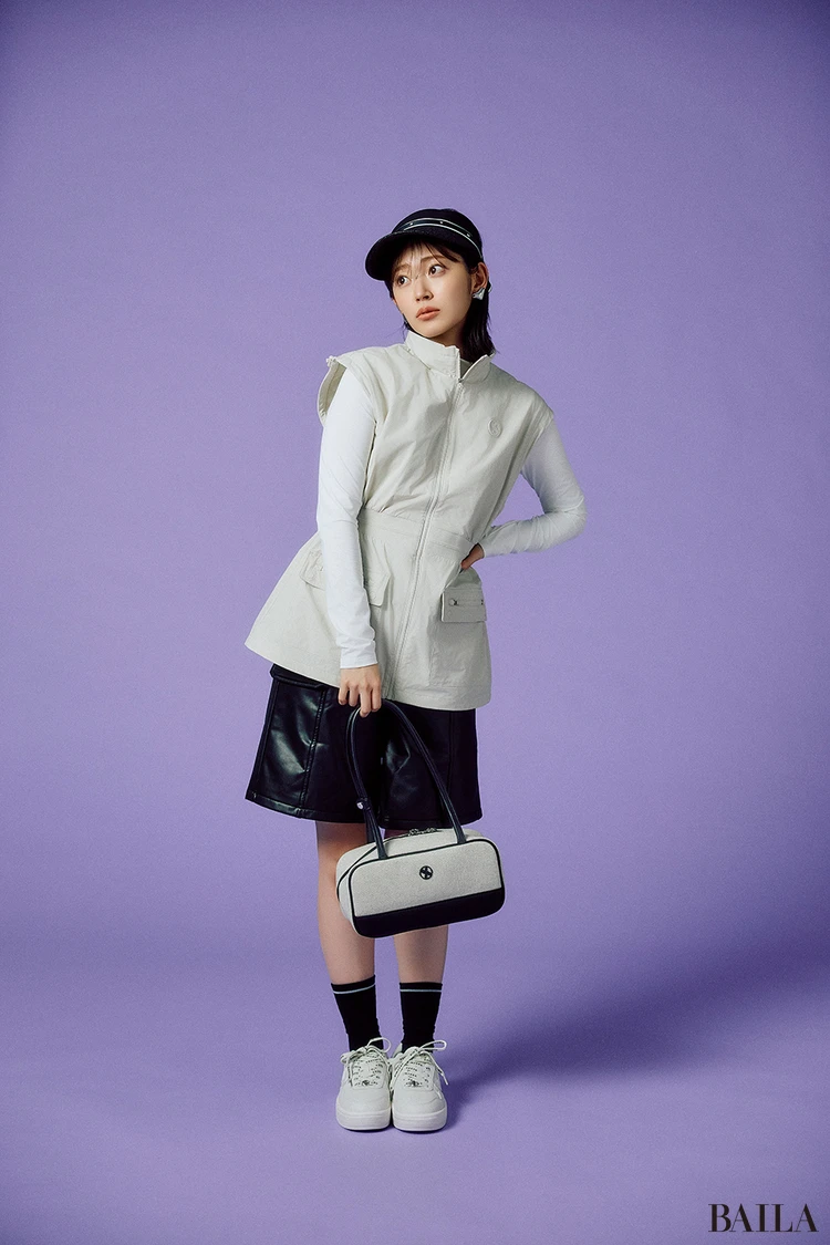 ゼクシィミックス　ゴルフウエアを着た鈴木愛理