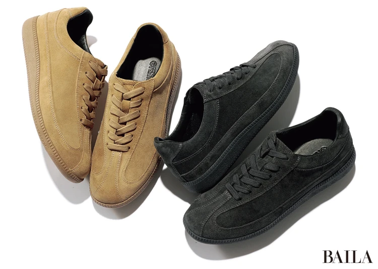 トレンドの スウェード薄底 スニーカーを発見!